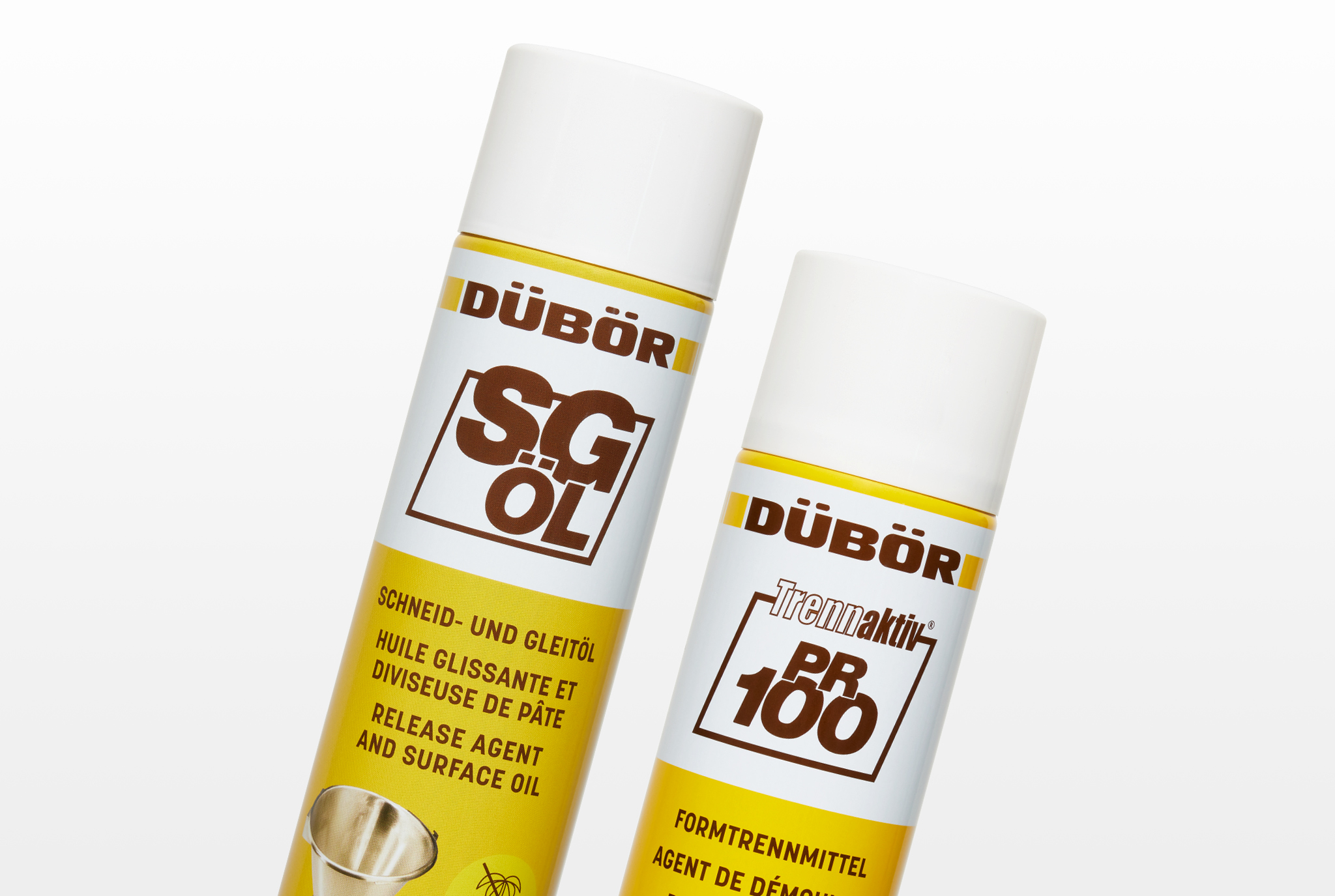 Spraydosen im neuen Design